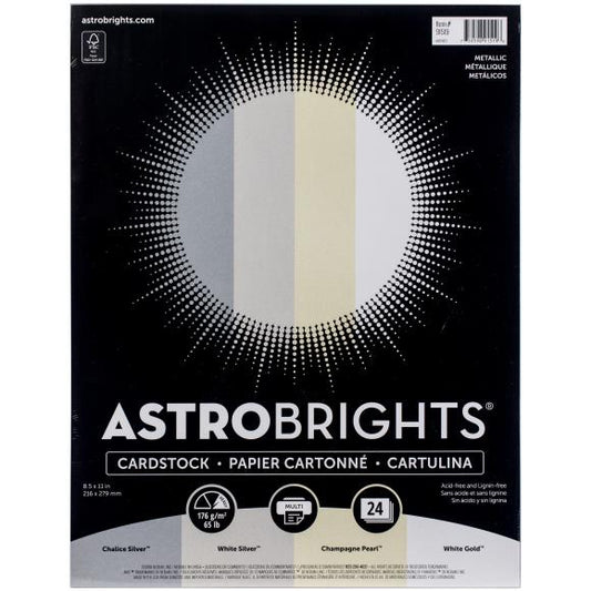 Neenah Metallic Cardstock 8.5"X11" 24/Pkg