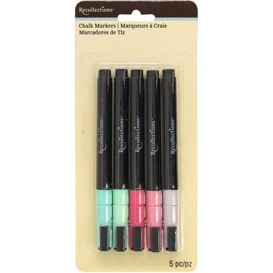 American Crafts Recollections Chalk Markers 5/Pkg