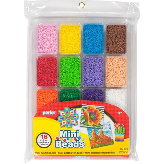 Perler Mini Beads Fused Bead Tray 16,000/Pkg