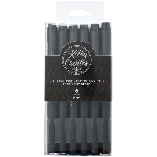 Kelly Creates Fineliners Pens 6/Pkg