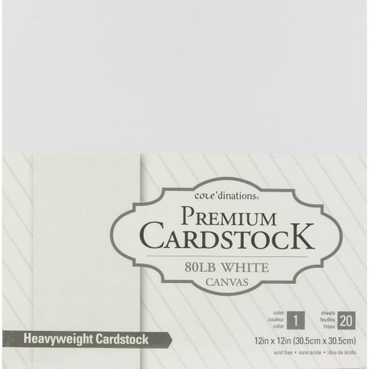Core'dinations Value Pack Cardstock 12"X12" 80lb 20/Pkg