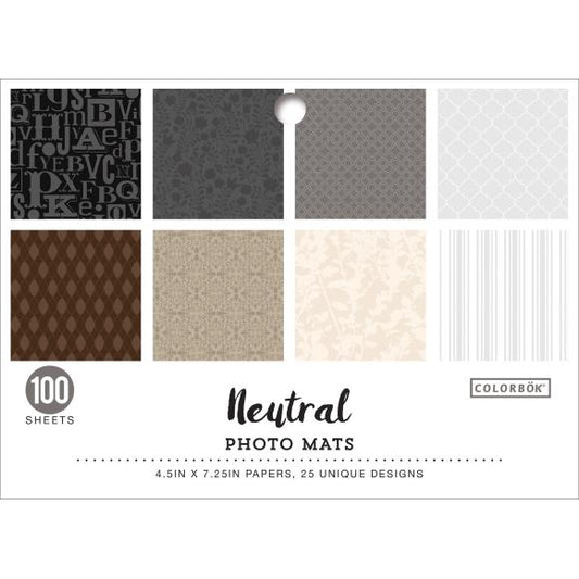 Colorbok Designer Paper Photo Mats 4.5"X7.25"