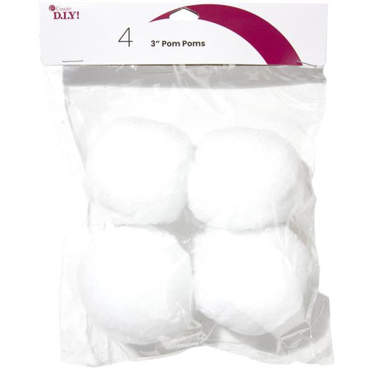 CousinDIY Pom-Poms 3" 4/Pkg