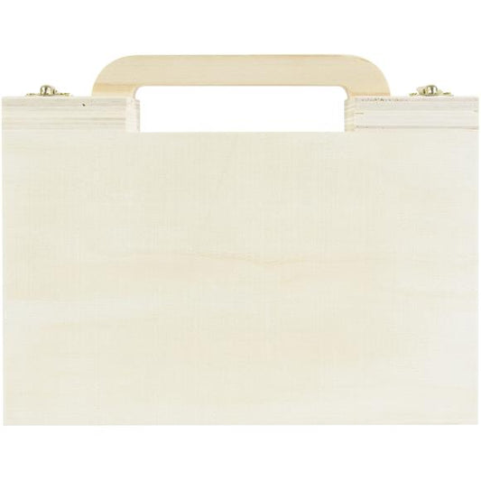 Multicraft Wood Storage Case With Handle