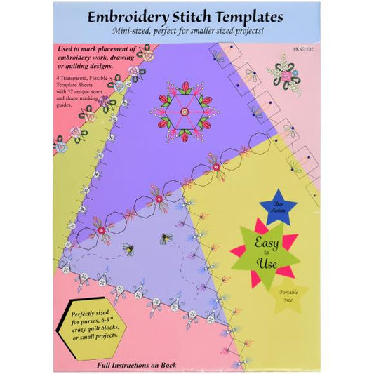 Creative Impressions Embroidery Stitch Template Set