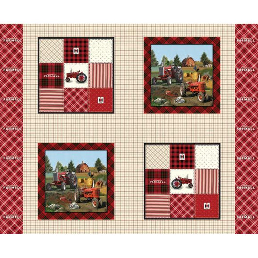 Ih Farmall Flannel 43/44" 100% Cotton D/R 8 yd
