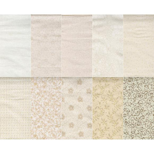 Benartex Cotton Neutrals Print Asst. 45"X50yd Ff