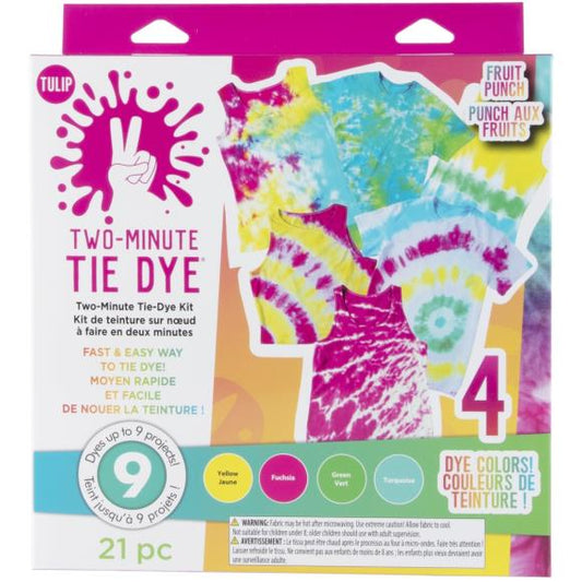Tulip Two-Minute Tie-Dye Color Kit 4/Pkg
