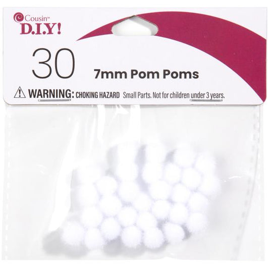 CousinDIY Pom-Poms 7mm 30/Pkg