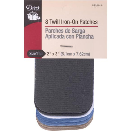 Dritz Iron-On Patches 2"X3" 8/Pkg