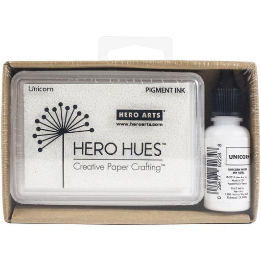 Hero Arts Pigment Ink Pad + Reinker Bundle