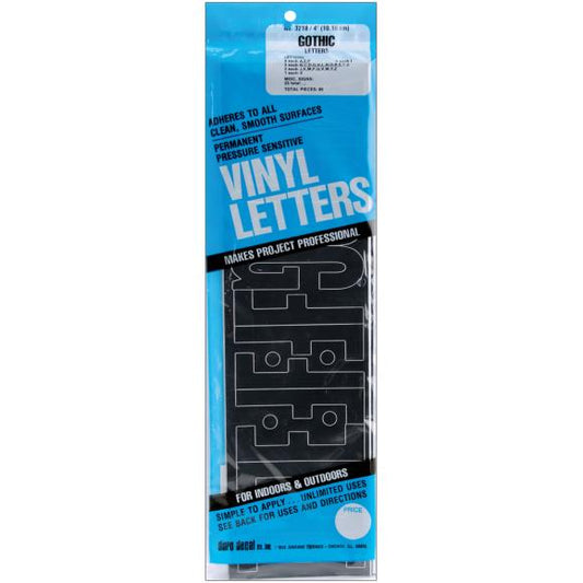 Duro Permanent Adhesive Vinyl Letters 4" 95/Pkg