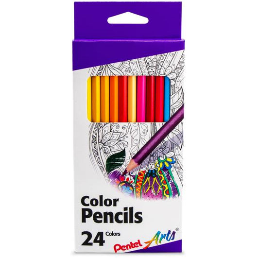 Pentel Arts Colored Pencils 24/Pkg