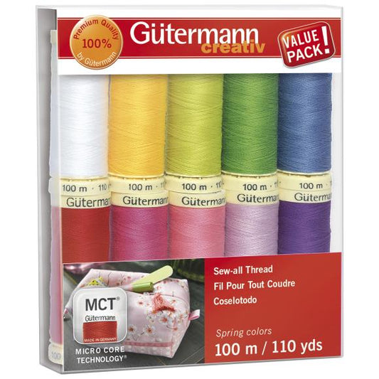 Gutermann Sew-All Polyester Thread Set - 10 Spools