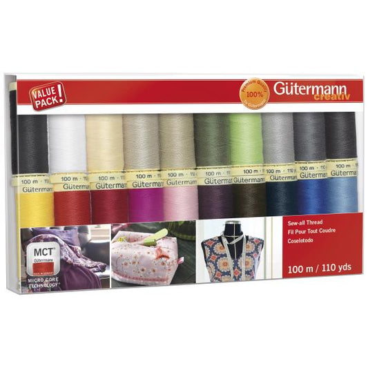 Gutermann Sew-All Polyester Thread Set - 20 Spools