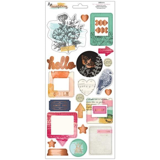 Beautiful Things Cardstock Stickers 6"X12" 125/Pkg