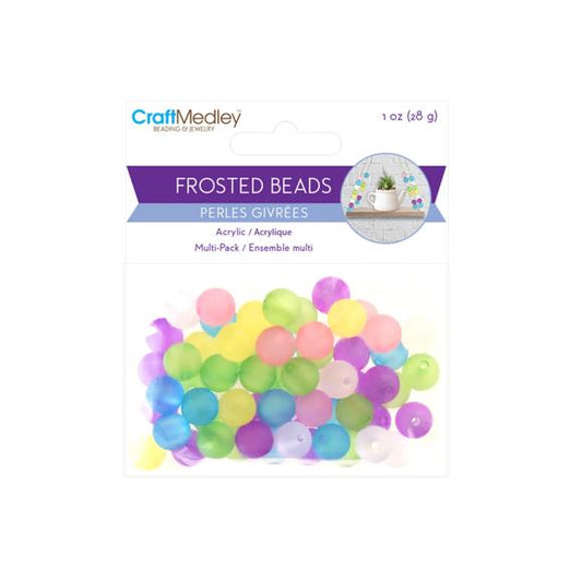 Craft Medley Round Plastic Beads 28g