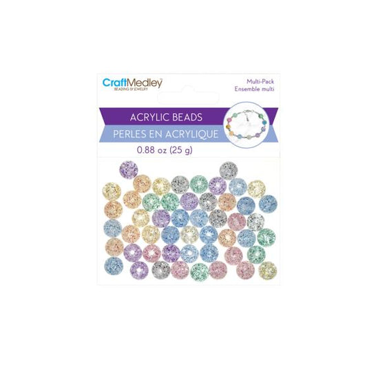 Craft Medley Acrylic Bead Set 10mm