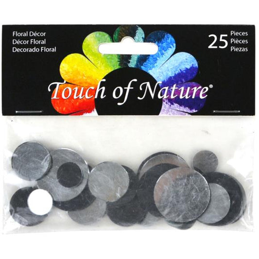 Touch Of Nature Beveled Round Floral Mirrors 25/Pkg