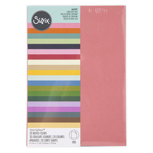 Sizzix Surfacez Cardstock Pack 8"X11.5" 80/Pkg
