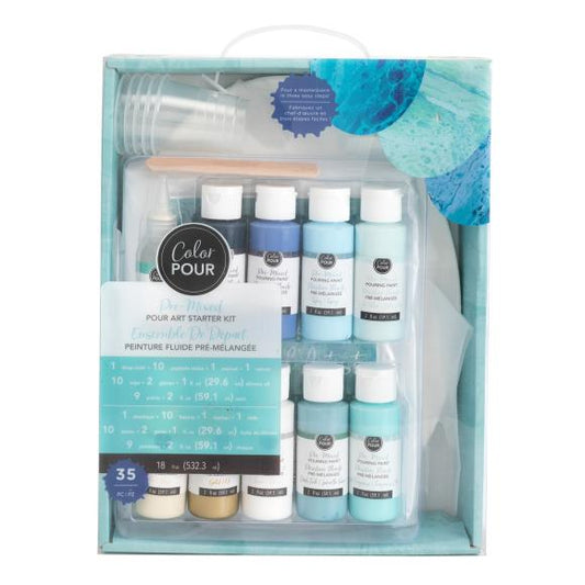 American Crafts Color Pour Pre-Mixed Paint Kit