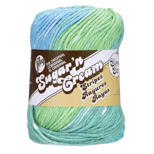 Lily Sugar'n Cream Yarn - Stripes Super Size