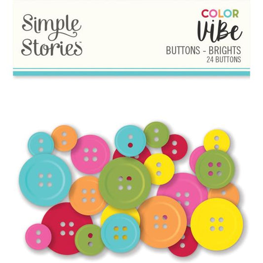 Color Vibe Buttons 24/Pkg