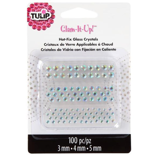 Tulip Glam-It-Up! Hot-Fix Glass Crystals 100/Pkg