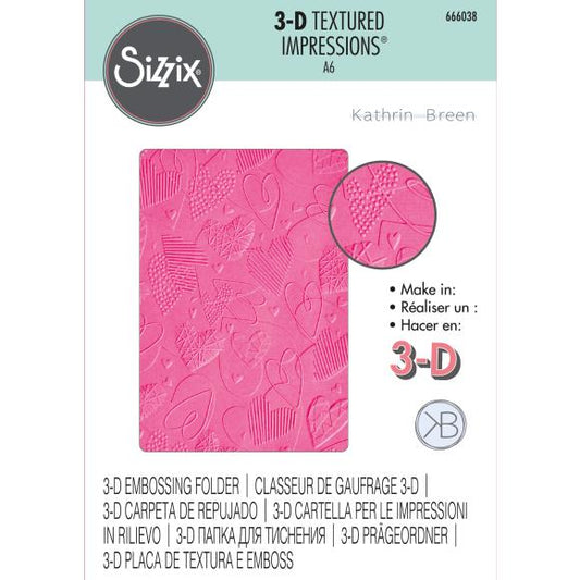 Sizzix 3D Textured Impressions By Kath Breen