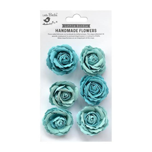 Little Birdie Ellis Paper Flowers 6/Pkg