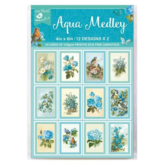Little Birdie Journaling Cards 4"X6" 24/Pkg