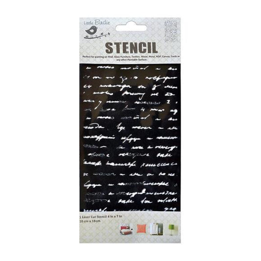 Little Birdie Stencil 10cmX18cm 1/Pkg