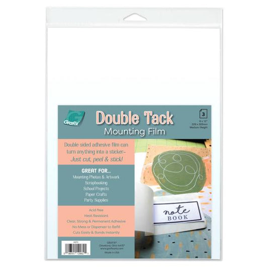 Grafix Double Tack Mounting Film 3/Pkg