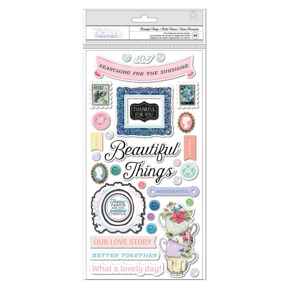 BoBunny Brighton Thickers Stickers 68/Pkg
