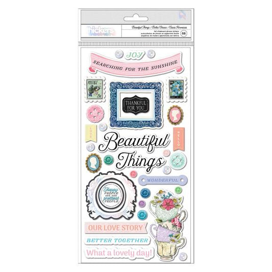 BoBunny Brighton Thickers Stickers 68/Pkg