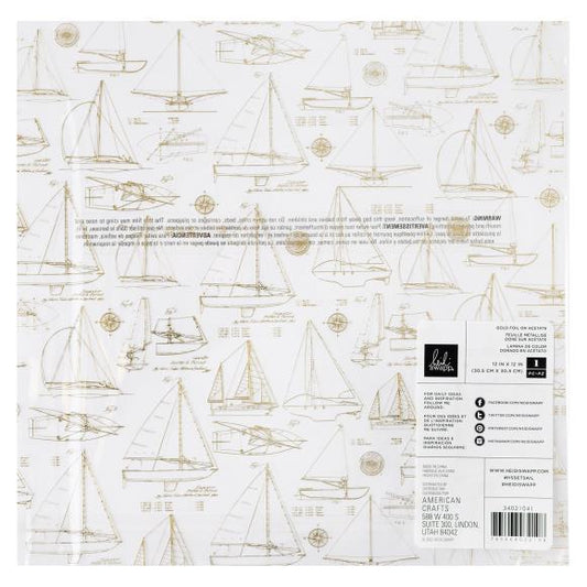 Heidi Swapp Set Sail Specialty Paper 12"X12"