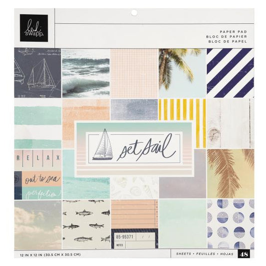 Heidi Swapp Single-Sided Paper Pad 12"X12" 48/Pkg