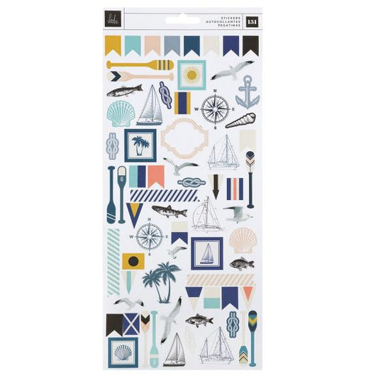 Heidi Swapp Set Sail Cardstock Stickers