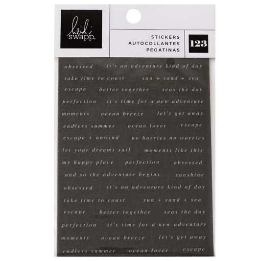 Heidi Swapp Set Sail Sentiment Stickers 123/Pkg