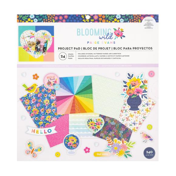 Paige Evans Blooming Wild Project Pad 12"X12"