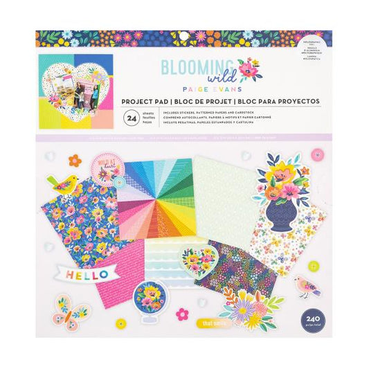 Paige Evans Blooming Wild Project Pad 12"X12"