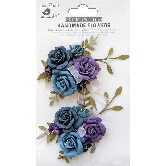 Little Birdie Arion Paper Flowers 2/Pkg