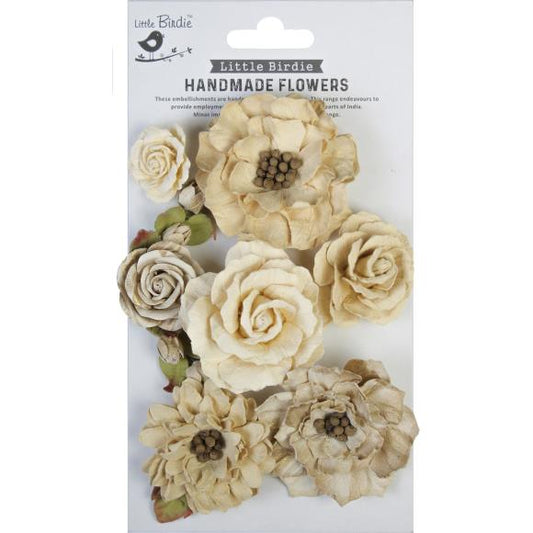 Little Birdie Lolita Paper Flowers 7/Pkg