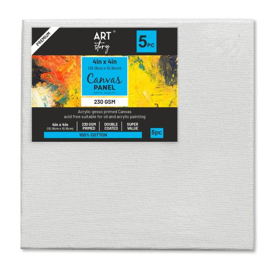 Little Birdie Canvas Panel MDF Board 4"X4" 5/Pkg