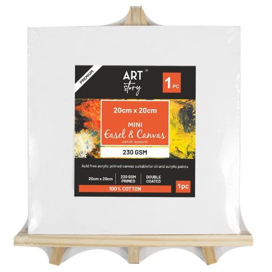 Little Birdie Wooden Mini Easel (24cm) With Canvas 1/Pkg
