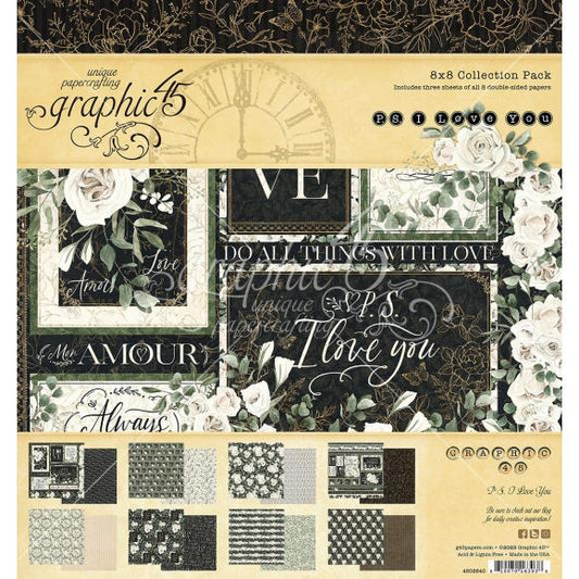 Graphic 45 Double-Sided Paper Pad 8"X8" 24/Pkg