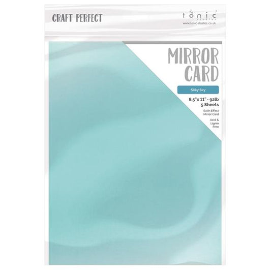 Craft Perfect Satin Mirror Cardstock 8.5"X11" 5/Pkg