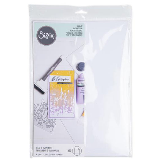 Sizzix Masking Film Sheets 8.25"X11.75" 10/Pkg