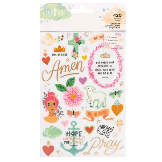 Creative Devotion Draw Near Sticker Book 8/Sheets