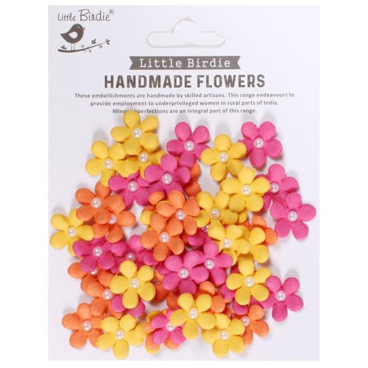 Little Birdie Janice Paper Flowers 50/Pkg